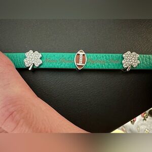 Notre Dame Customized Leather Bracelet